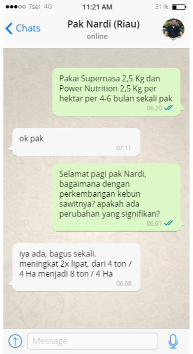 WA 0857-9711-6827 Jual Efisiensi pupuk dalam pertumbuhan sawit  di 
Pandau Hulu II, Medan Area, Medan