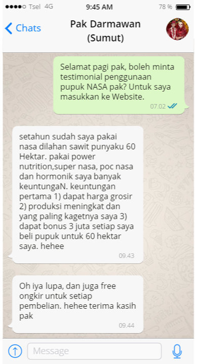 WA 0857-9711-6827 Jual Efisiensi pupuk dalam pertumbuhan sawit  di 
Pandau Hulu II, Medan Area, Medan