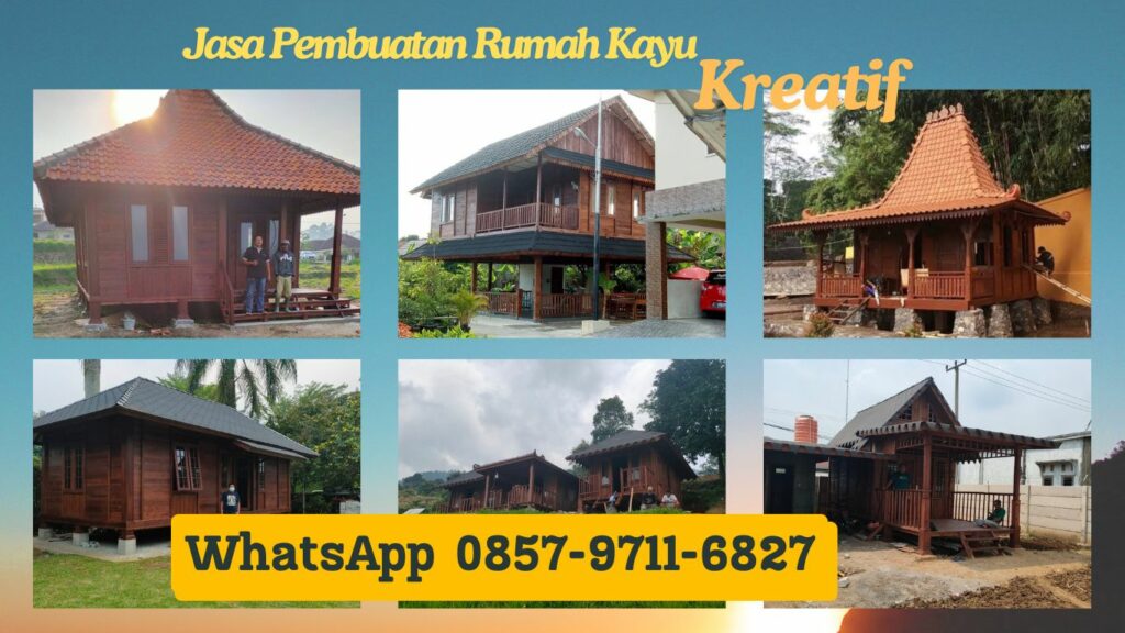 𝐑𝐄𝐊𝐎𝐌𝐄𝐍𝐃𝐀𝐒𝐈 ! Pabrik Pembuatan Rumah  Adat  di Sumedang WA 0857 9711 6827