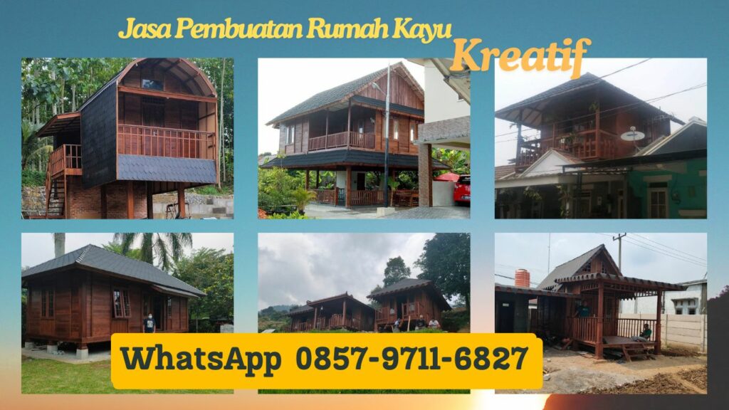 WA 0857-9711-6827 Harga Pembuatan  Rumah Kayu  Profesional di Busung Biu Bali 
