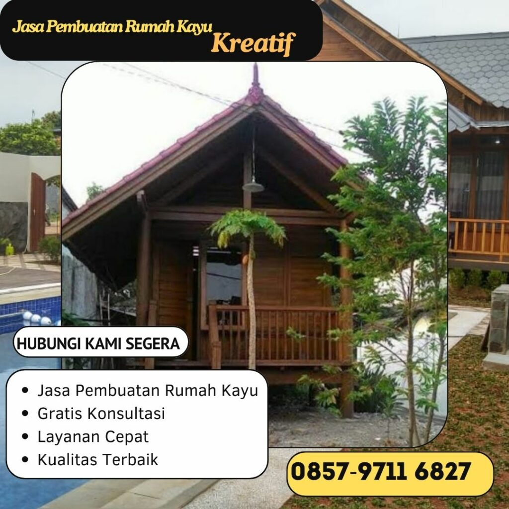 𝐑𝐄𝐊𝐎𝐌𝐄𝐍𝐃𝐀𝐒𝐈 ! Pabrik Pembuatan Rumah Kayu di Ngawi WA 0857 9711 6827