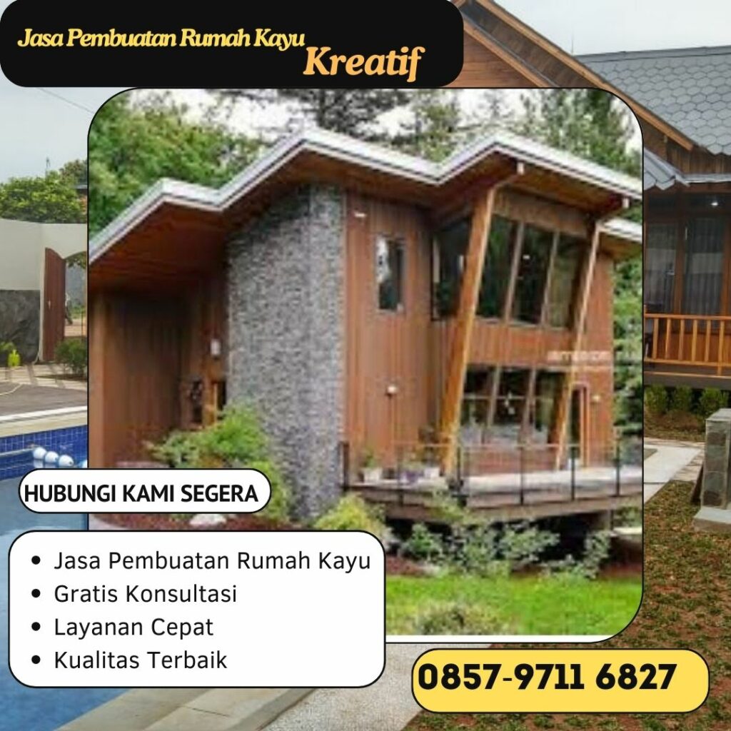 WA 0857-9711-6827 Harga Pembuatan  Rumah Kayu  Profesional di Busung Biu Bali 
