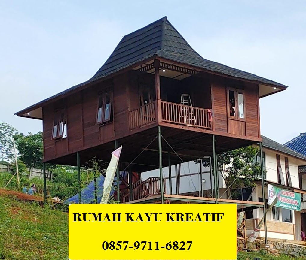 WA 0857-9711-6827 Jasa Kontraktor Rumah Kayu Knockdown   Profesional di Rendang Bali 
