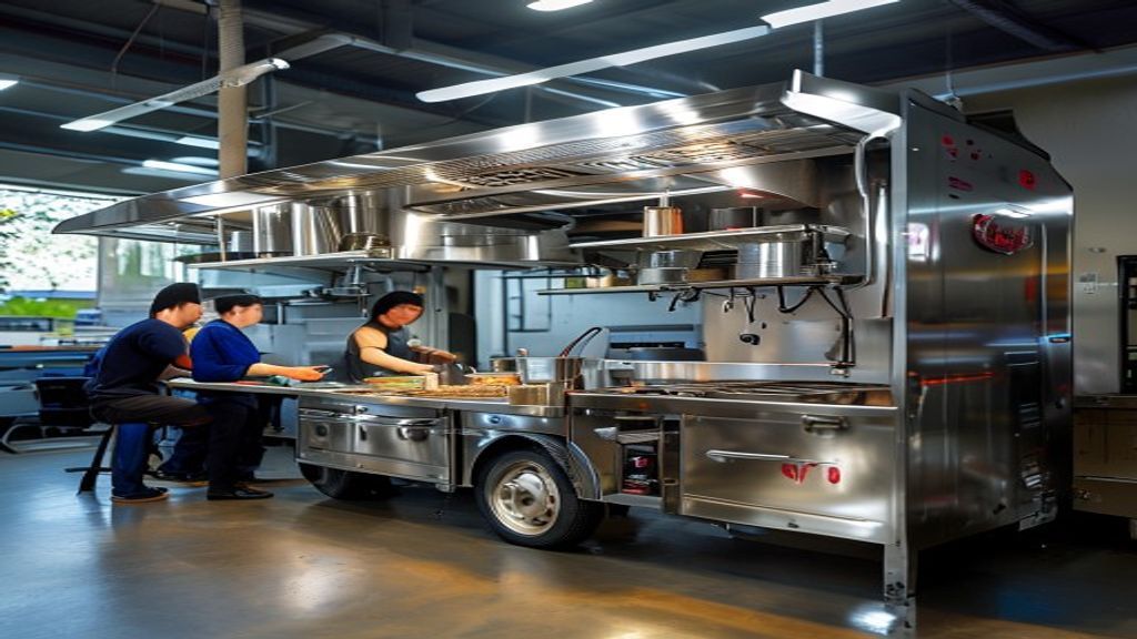 Jasa pembuatan food truck profesional di Semarang, desain custom, kualitas tinggi, siap pakai.