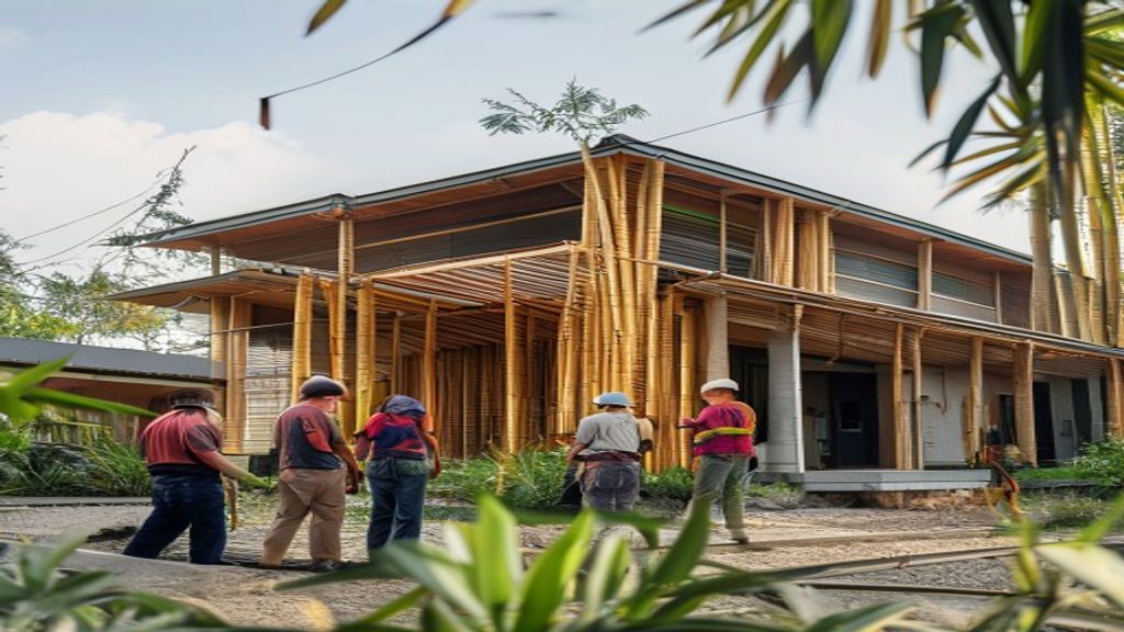 WA 0857-9711-6827 Jasa Pembuatan Rumah Bambu di Semarang Harga Murah