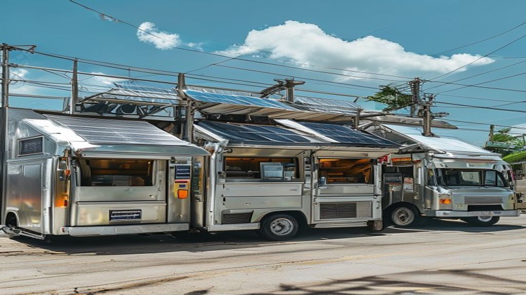 Food truck custom built in Solo by professional fabrication service, ready for mobile cuisine